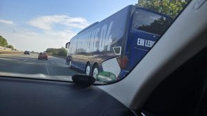 Warum die um die Zeit darum gurken, keine Ahnung