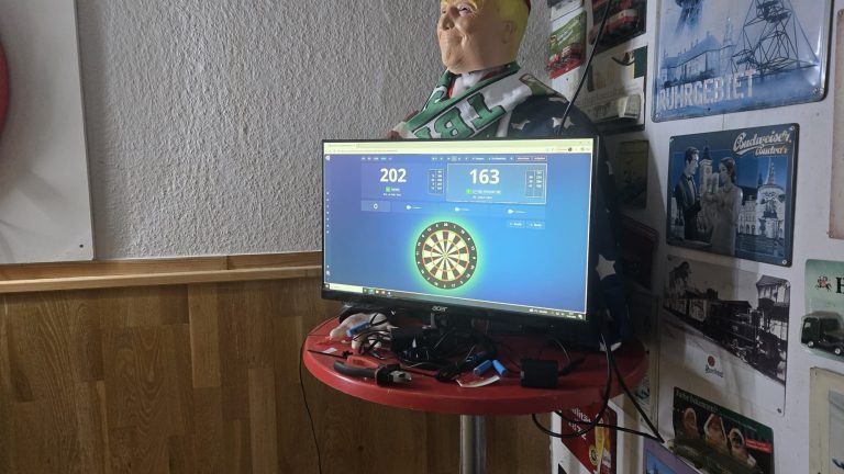 4te Dartscheibe hängt…